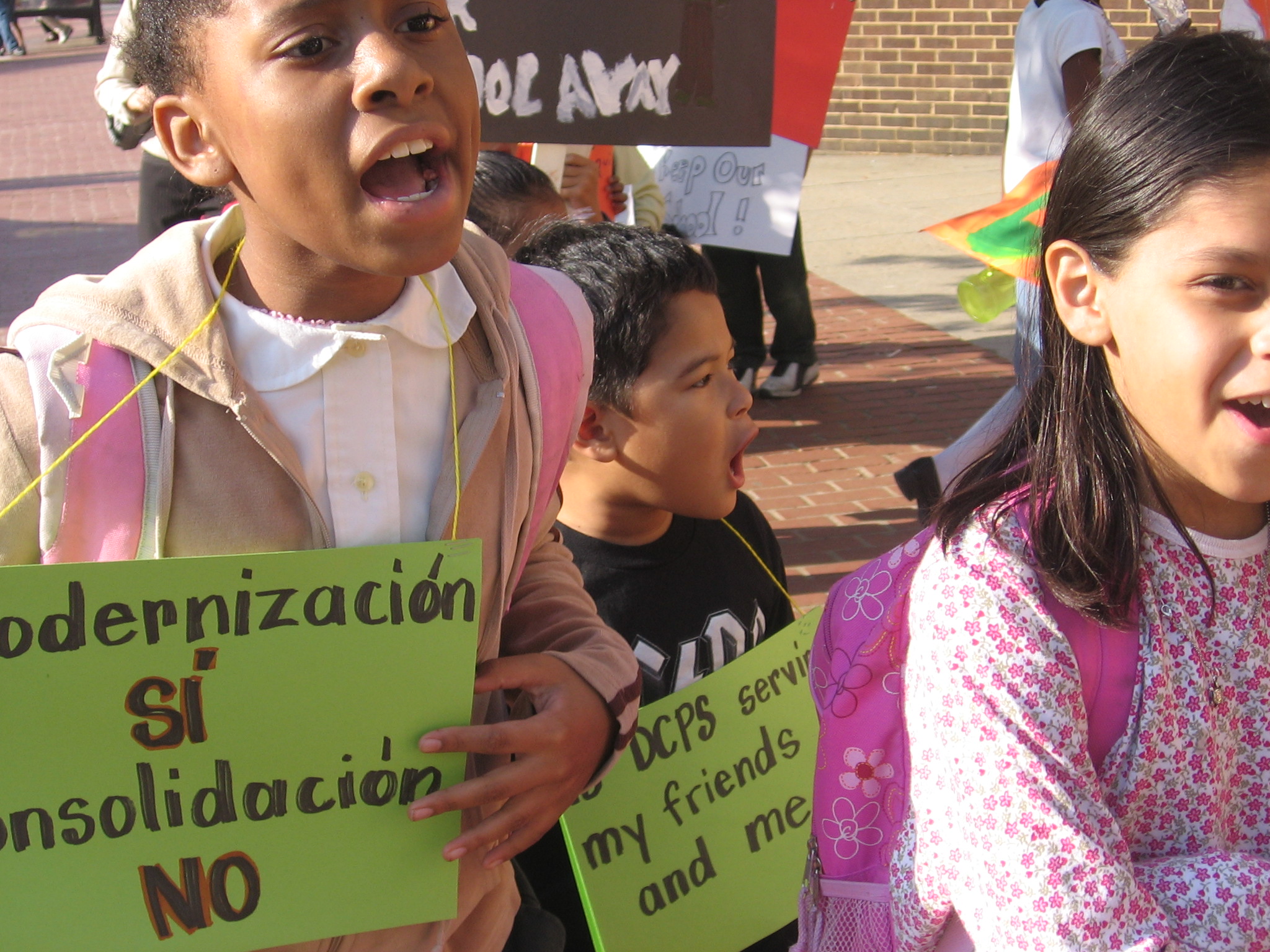 Bruce Monroe Protest Students Chant